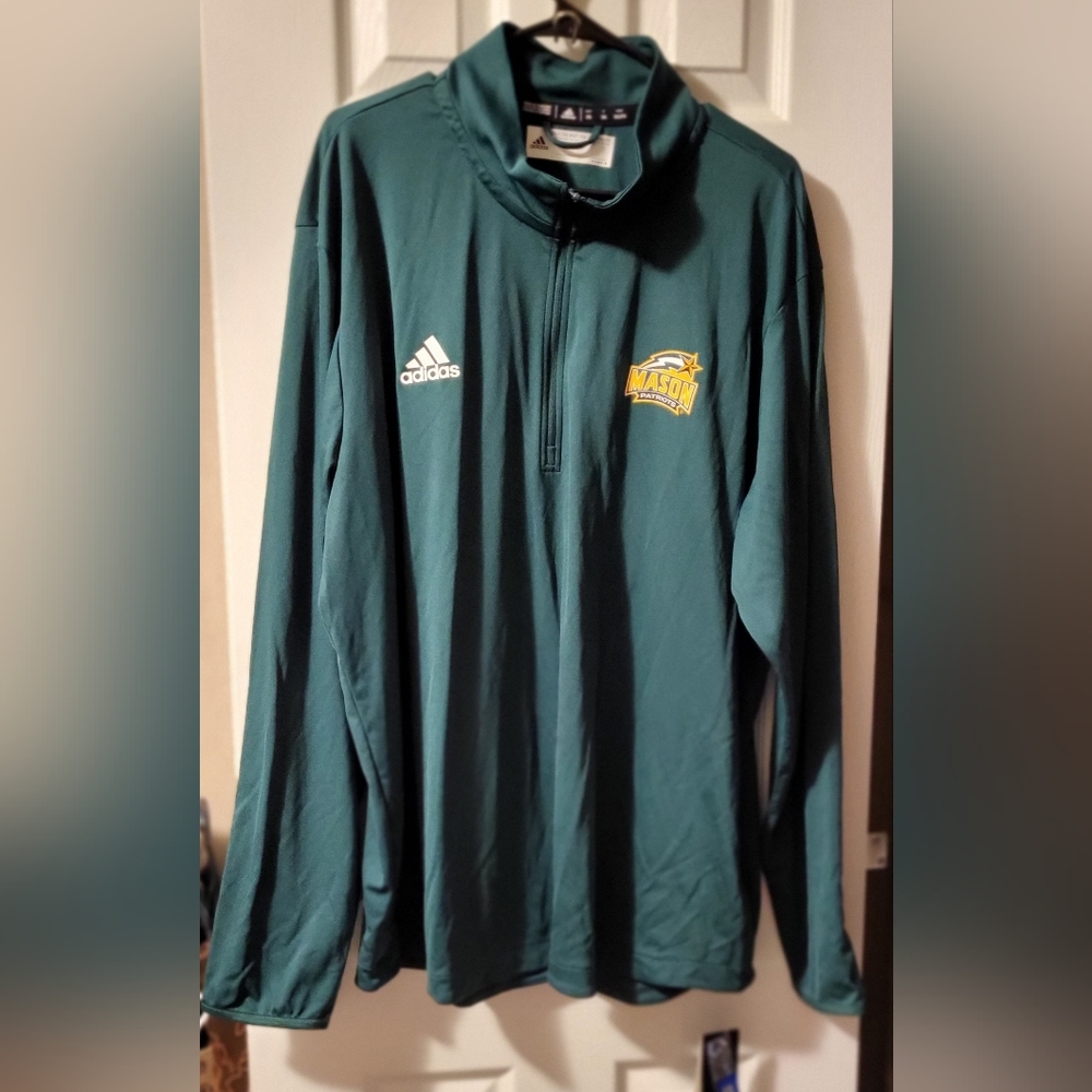 New .Adidas George Mason Patriots  Shirt long sleeves Men’s.